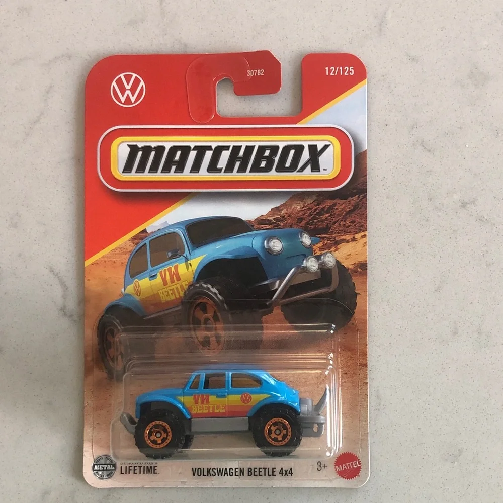 Mattel Matchbox Volkswagen Beetle 4x4 - Blue and Orange
